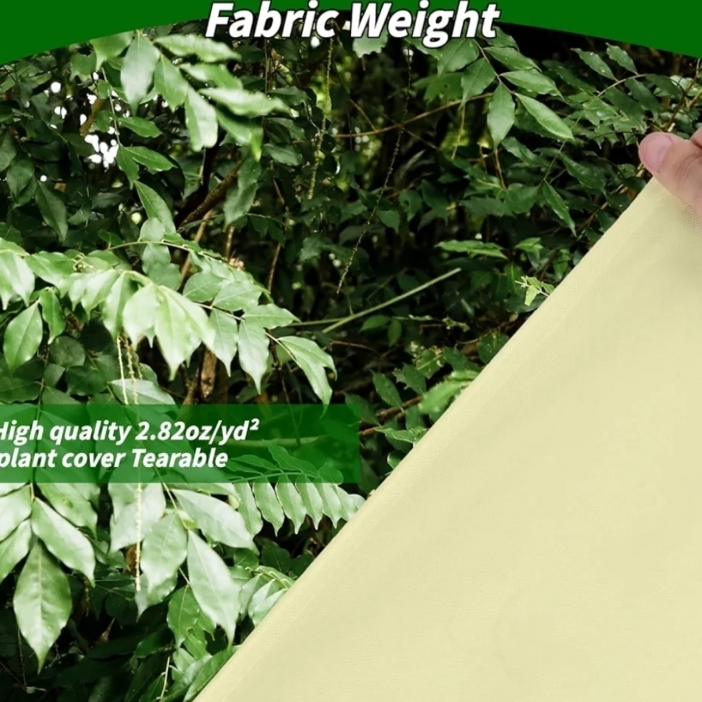 NWT Windyun 4 Pcs Linen Heavy Duty Frost Plant Freeze Protection Covers